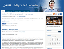 Tablet Screenshot of mayorsblog.barrie.ca